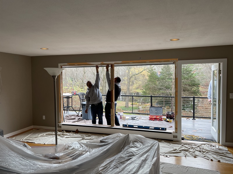 Removal of old windows
